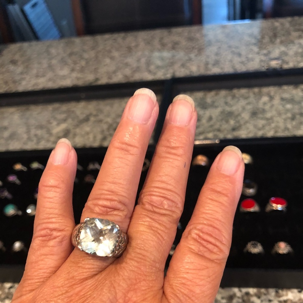 Aquamarine Sterling Silver Ring